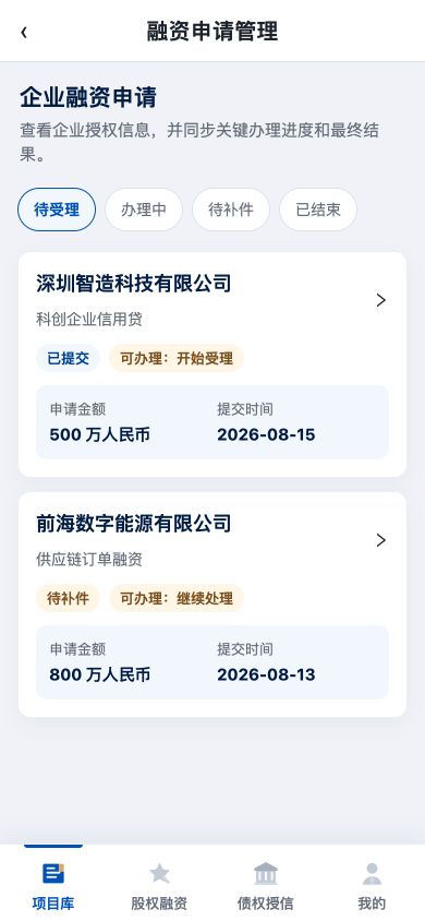 企业融资申请管理