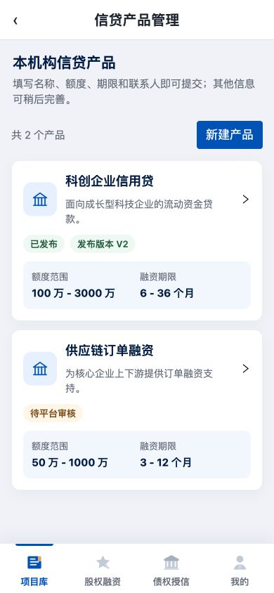 信贷产品管理